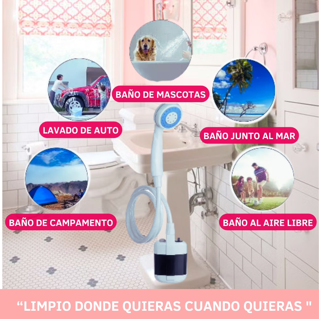 TOP VENTAS🔥 DUCHA PORTATIL -Sin  Conexion Electrica y Sin Tuberias
