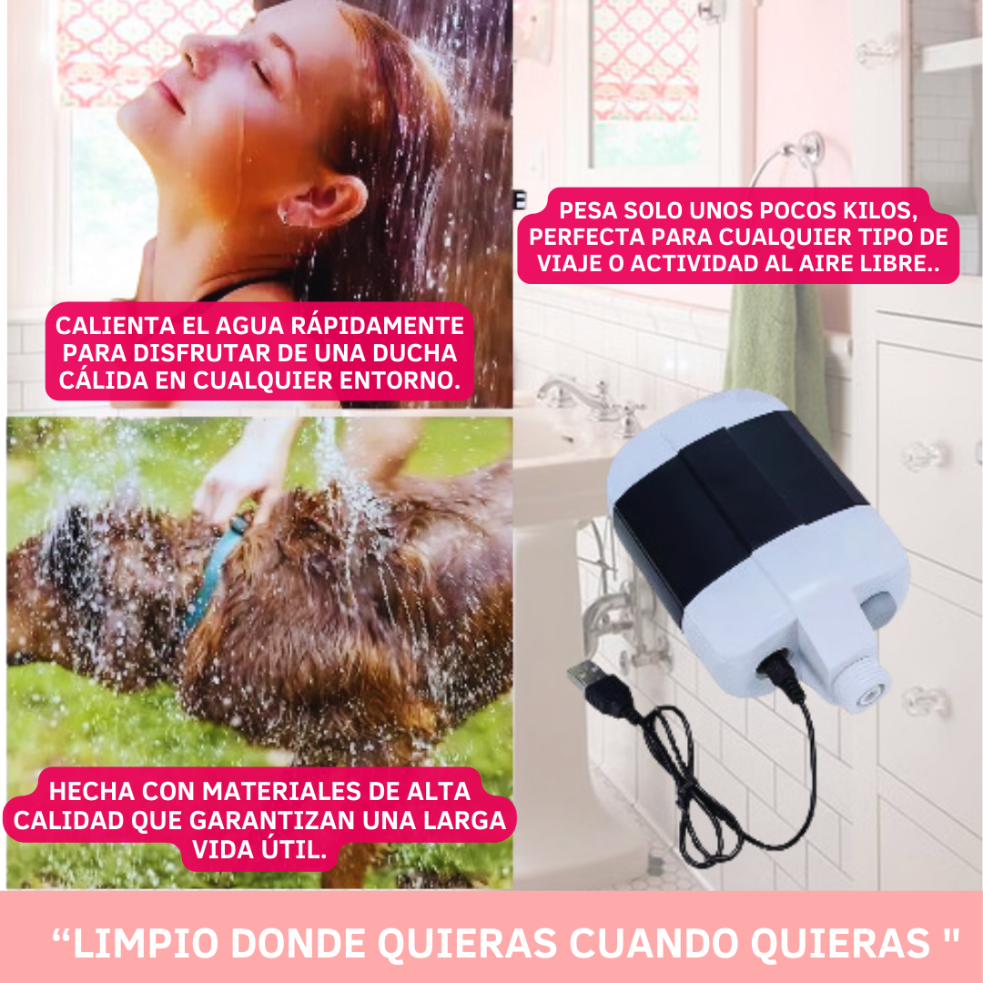 TOP VENTAS🔥 DUCHA PORTATIL -Sin  Conexion Electrica y Sin Tuberias